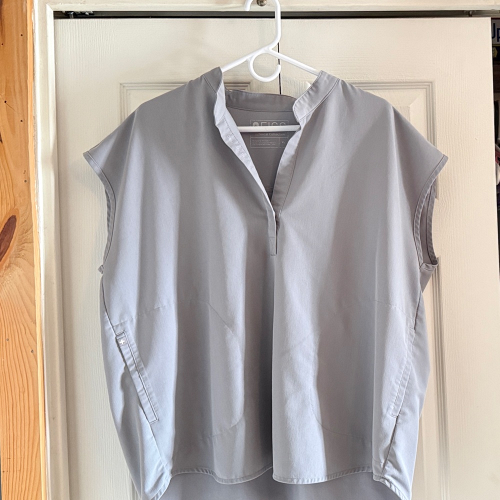 Figs Light Gray Rafaela scrub top